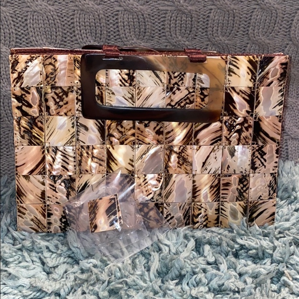 Capiz Shell Purse With Extra Shells - image 4